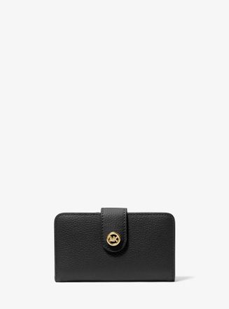 Michael Kors MK Pop Charm Medium Pebbled Leather Wallet