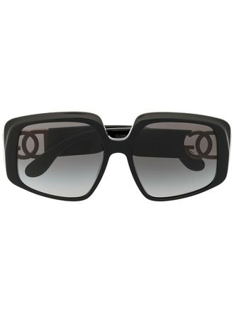 Dolce & Gabbana Eyewear Occhiali da sole oversize - Nero