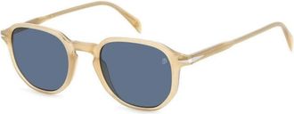 Eyewear by David Beckham Klassieke Moderne Zonnebril - Heren - Zonnebrillen - Geel - 50 MM - Accessoires