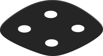 Lumicom River Free 4x Plaf&oacute;n Monocolor Brillo