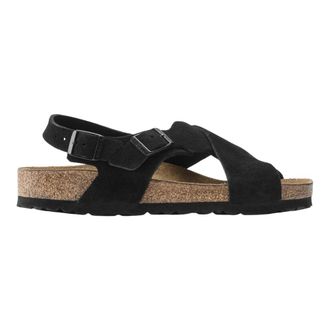 Birkenstock Suede Sandalen Tulum - Dames - Sandalen - Zwart - 38 EU - Su&egrave;de - Schoenen