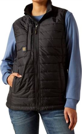 Ariat Womens Cordura Ripstop Insulated Vest In Black