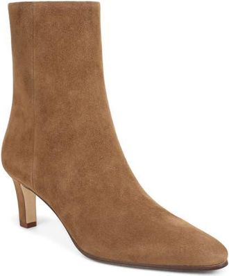 Veronica Beard Agnes Bootie in Chestnut Suede at Nordstrom, Size 6.5