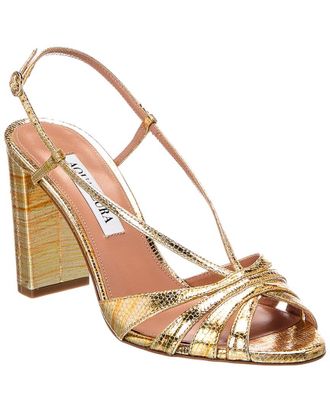 Aquazzura Aimee Plateau 85 Leather Sandal