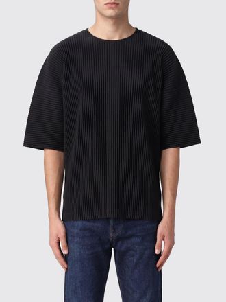 Homme Pliss&eacute; Issey Miyake T-shirt girocollo Homme Pliss&eacute; Issey Miyake in poliestere tecnico plissettato