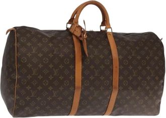 Louis Vuitton Pre-owned Weekend Bags, female, Brown, Size: ONE SIZE Pre-owned Canvas Weekend Bag