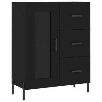 Berkfield Home Sideboard Black 69.5x34x90 cm Engineered Wood