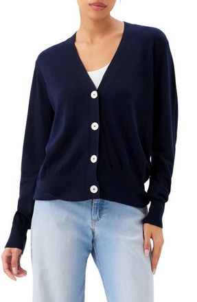 Karen Kane V-Neck Cardigan Sweater in Navy at Nordstrom, Size X-Small