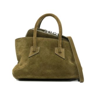The Attico Olijfgroene Top Handvat Tas - Dames - Handtassen - Groen - ONE Size - Su&egrave;de - Tassen