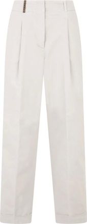 PESERICO Mujer, Pantalones, Blanco, Talla: L