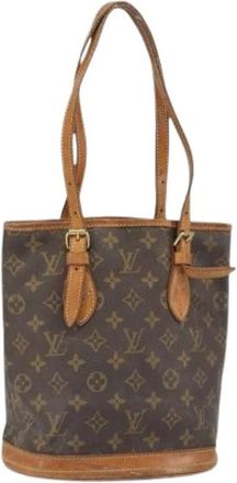 Louis Vuitton Pre-owned Bucket Bags, female, Brown, Size: ONE SIZE Pre-owned Bucket Bag