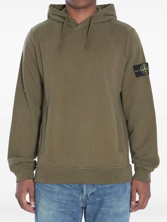 Stone Island Felpa con cappuccio e tasca a marsupio - Verde