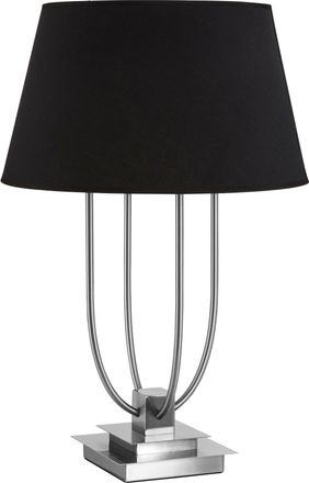 Premier Housewares Interiors by Premier Regents Park Black Shade EU Plug Table Lamp
