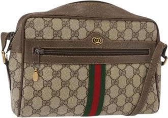Gucci Pre-owned Cross Body Bags, female, Beige, Size: ONE SIZE Pre-owned Vintage GG Shoulder Bag