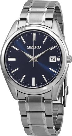 Seiko Classic Quartz Blue Dial Mens Watch SUR309P1