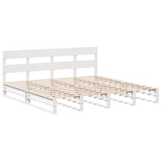 Berkfield Home Beautiful Bed Frame without Mattress White 180x200 cm Super King