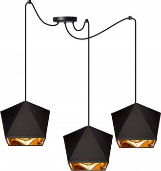 OEM L&aacute;mpara De Techo Colgante Ara&ntilde;a Dorada Loft