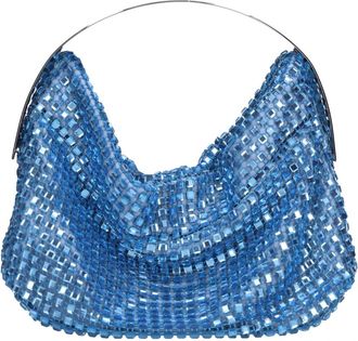 Gedebe CLO Kristallen Net Tas - Dames - Handtassen - Blauw - ONE Size - Su&egrave;de - Tassen