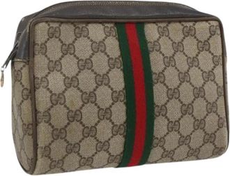 Gucci Pre-owned Clutches, female, Beige, Size: ONE SIZE Pre-owned Clutch