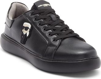 Karl Lagerfeld Karl Patch Sneaker in Black/Black at Nordstrom Rack, Size 10.5