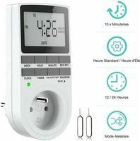 OEM Enchufe Digital Programable Con Temporizador Semanal Y Pantalla Lcd, Temporizador De 12h/24h/7 D&iacute;as, Ahorro De Energ&iacute;a Para Electrodom&eacute;sticos E Ilumin