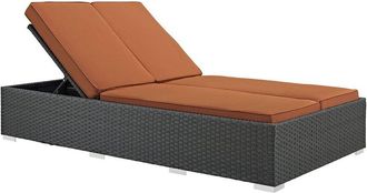 ModWay Sojourn Outdoor Patio Sunbrella Double Chaise