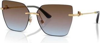 Dolce & Gabbana Cat Eye Zonnebril - Dames - Zonnebrillen - Geel - 62 MM - Accessoires