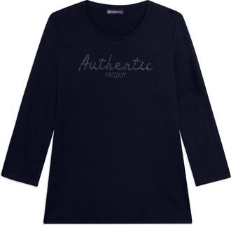 Freddy T-shirt manica 3/4 Authentic con logo FREDDY in strass