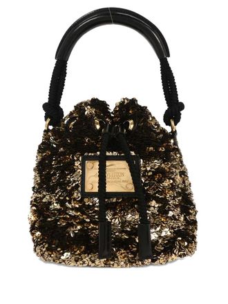 Louis Vuitton 2019 mini Noe Rococo All sequin buckle bag - Goud