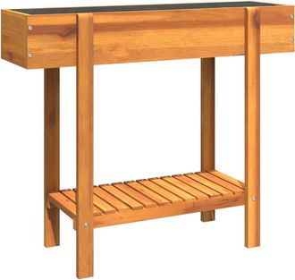 vidaXL Jardinera Arriate Madera Maciza De Acacia 90x30x75 Cm Vidaxl
