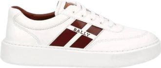 Bally Coby 6240536 Mens White Lamb Leather Sneakers Size 11.5