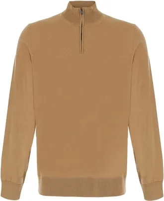 HUGO BOSS Heren, Truien, Beige, Maat: L