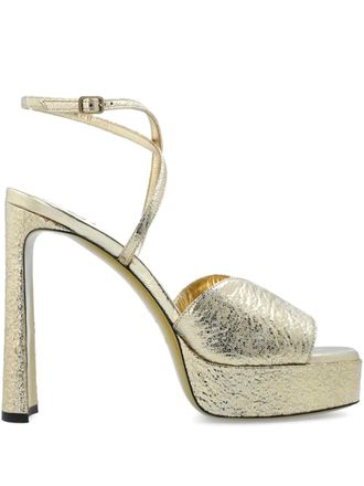 Jimmy Choo London Sandali Karli con plateau 145mm - Oro