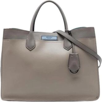 Prada Pre-owned Satchel - Dames - Vintage Shopper - Grijs - ONE Size - Leer - Vintage