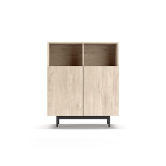 HERDASA Mueble Aparador En Melamina, Colecci&oacute;n Printed (602-2), Con 2 Puertas, En Roble