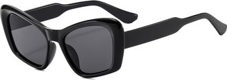 Generic Mens Outdoor Vacation Sunglasses Sport Commuter Womens Driving Sun Glasses(Black)