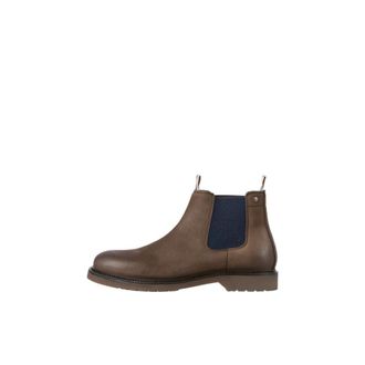 Jack & Jones Beatles Boot - Heren - Chelseaboots - Bruin - 45 EU - Leer - Schoenen