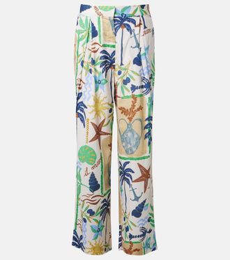 Velvet Trixie cotton poplin wide-leg pants