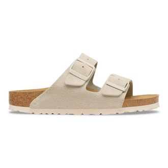 Birkenstock Muiltjes in su&egrave;deleer met dubbele riem Arizona