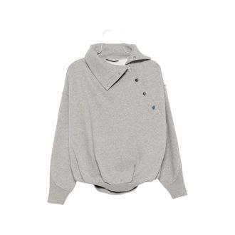 Sportmax Asymmetric Press-stud Sweatshirt