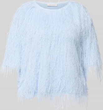 Copenhagen Muse T-Shirt mit Fransen Modell FALLON in Hellblau, Gr&ouml;&szlig;e XL