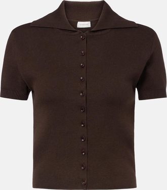 Magda Butrym Cotton and cashmere cardigan