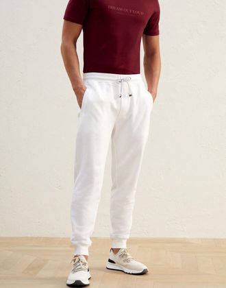 Brunello Cucinelli White Cotton Casual Mens Pants