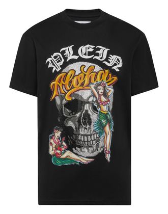 Philipp Plein T-Shirt Ronde Hals Hawaii