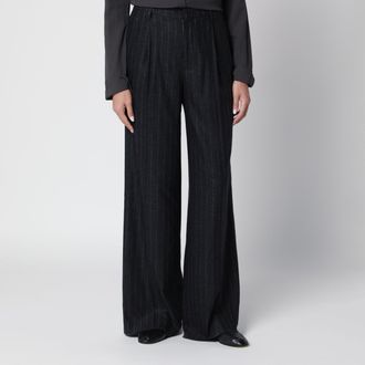 Tagliatore Anthracite grey pinstripe trousers