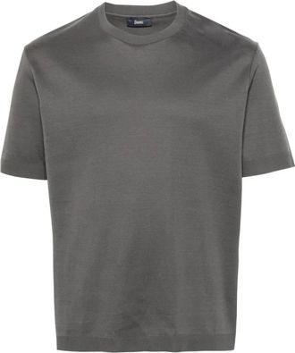 Herno T-Shirts, male, Gray, Size: L Casual Gray T-Shirt