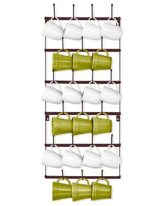 Sorbus Mug Rack For Wall - 6-Tier Metal Mug Organizer