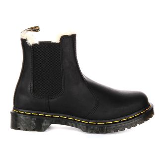 Dr. Martens Schoenen, Dames, Zwart, 37 EU, Leer, Chelsea Boots met voering van imitatiebont