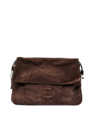 Coccinelle Le/Smooth Le Brunette/Brunet handbag in suede