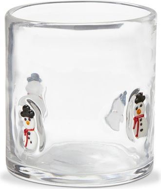 Tag Snowman Double Old Fashioned Glass in Multi at Nordstrom